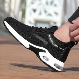 Men Breathable Fabric Soft Sole Non Slip Cushioned Sports Casual Working Shoes