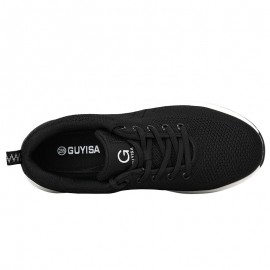 Men Breathable Fabric Soft Sole Cushioned Comfy Working Casual Labor Safety Shoes