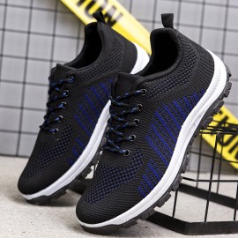 Men Breathable Fly Weave Soft Bottom Non Slip Comfy Sports Casual Running Shoes