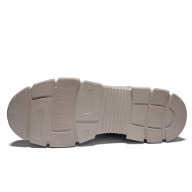 Men Casual Sport Work Style Microfiber Leather Lace Up Ankle Boots