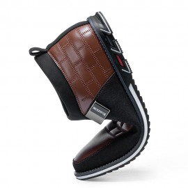 Men Wearable Soft Sole Slip-on Business Casual Leather Ankle Boots