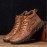 Men Hand Stitching Microfiber Leather Non Slip Soft Outdoor Casual Ankle Boots