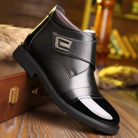 Men Warm Plush Lining Casual Soft Sole Business Ankle Boots