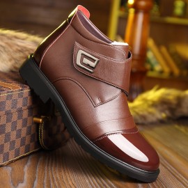 Men Warm Plush Lining Casual Soft Sole Business Ankle Boots