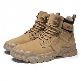Men Comfy Non Slip Wearable Lace-up Sport Casual Tooling Boots