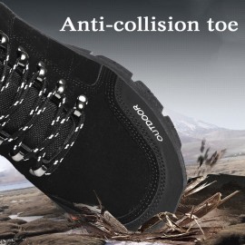Men Outdoor Suede Slip Resistant Soft Sole Casual Hiking Boots