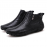 Men Slip Resistance Side Zipper Leather Ankle Boots