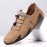 Men Microfiber Leather Breathable Hand Stitching Soft Sole Brief Elastic Laces Casual Driving Shoes