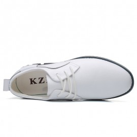 Men Microfiber Leather Non Slip Business Casual Shoes