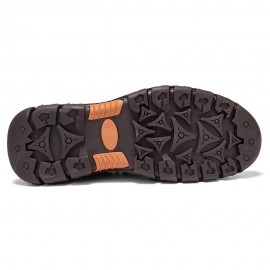 Men Non Slip Outdoor Business Casual Slip On Leather Shoes